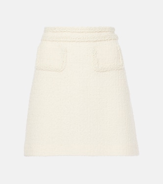 Minifalda de tweed de mezcla de lana de tiro alto | Giambattista Valli