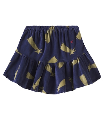 Shooting Stars cotton velvet skirt | Bobo Choses