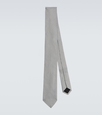 Silk jacquard tie | Charvet