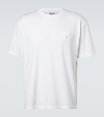 T-shirt in jersey di cotone | Prada