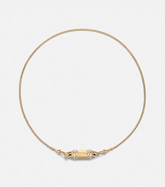 Collier Love Baby Locket en or jaune et blanc 18 ct et diamant | Marie Lichtenberg