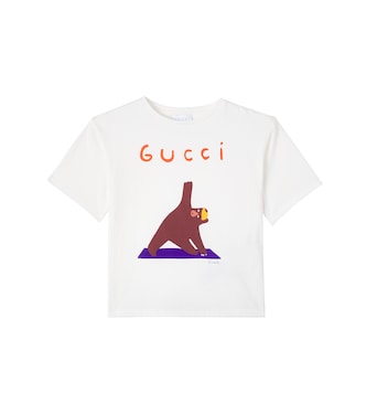 x Euan Roberts printed cotton jersey T-shirt | Gucci Kids