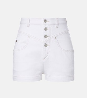 High-rise denim shorts  | Isabel Marant