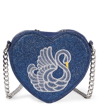Embroidered glitter shoulder bag | Stella McCartney Kids