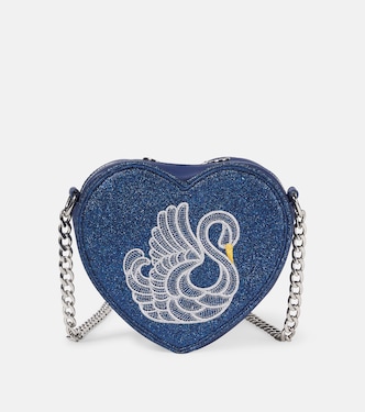 Embroidered glitter shoulder bag | Stella McCartney Kids