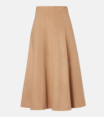 Geneve camel hair midi skirt | Max Mara