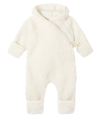 Bebé - mono de lana con capucha | Binibamba