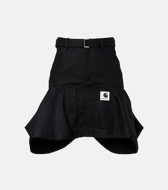 x Carhartt cotton canvas miniskirt  | Sacai
