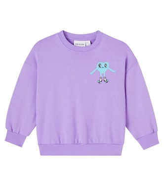 Embroidered cotton jersey sweatshirt | Mini Rodini