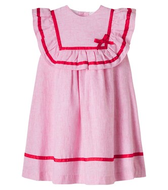 Lawrence ruffled striped cotton dress | Pepa London