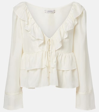 Ruffled silk shirt | Dorothee Schumacher