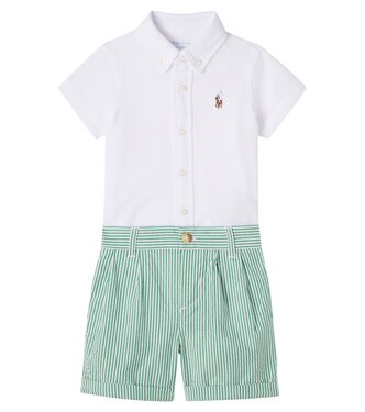 Baby cotton shirt and shorts set | Polo Ralph Lauren Kids
