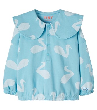 Big Swans cotton jersey sweatshirt | Tinycottons