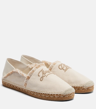 Espadrilles Avi aus Canvas mit Leder | Jimmy Choo