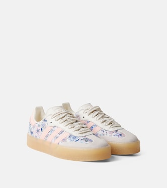 Samba OG floral leather-trimmed sneakers | Adidas Originals Kids