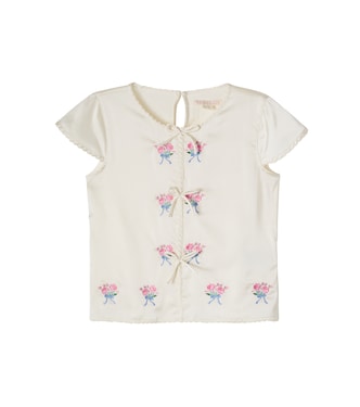 Sheeny embroidered scalloped top | Konges Sløjd