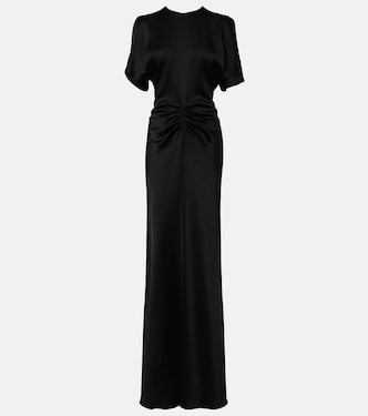 Abito lungo Isabella in raso | Victoria Beckham