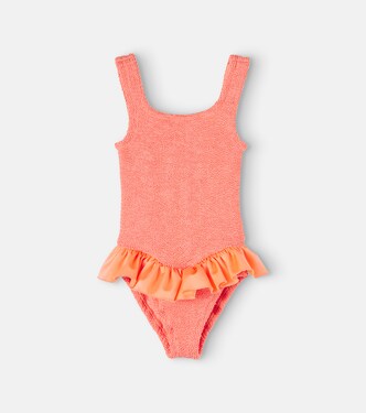 Denise Duo ruffled swimsuit | Hunza G Kids