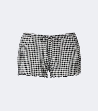 Gingham scalloped shorts | Montce