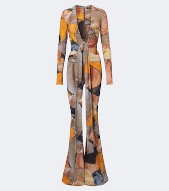 Trompe l’œil flared jumpsuit | Roberto Cavalli