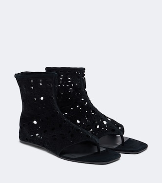 Neo Vienne suede thong sandals | Alaïa