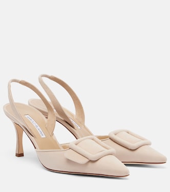 Slingback-Pumps Maysli aus Veloursleder | Manolo Blahnik