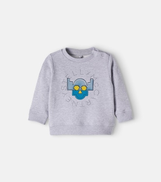Baby logo cotton jersey sweatshirt | Stella McCartney Kids