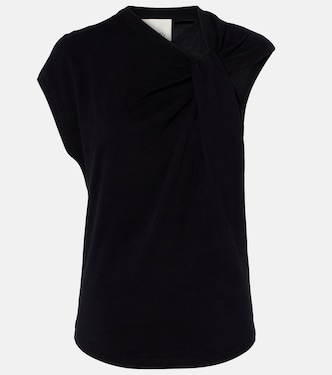 Nayda gathered cotton jersey T-shirt | Isabel Marant