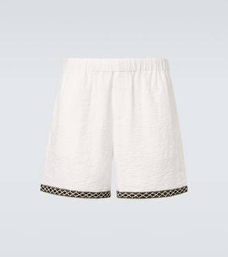 Crochet-trimmed shorts | Commas