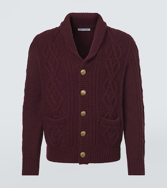 Cable-knit cashmere cardigan | Brunello Cucinelli