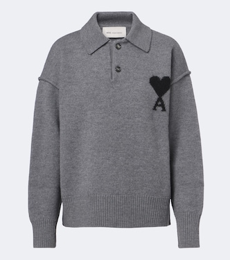 Ami de Coeur wool polo sweater | Ami Paris