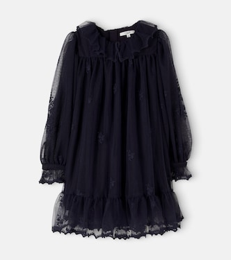 Besticktes Kleid aus Tüll | Chloé Kids