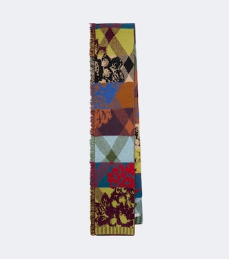 Jacquard wool-blend scarf | Dries Van Noten