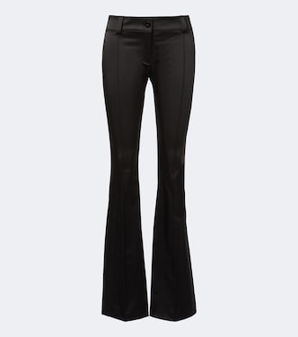 Pantalones flared de satén | Gucci