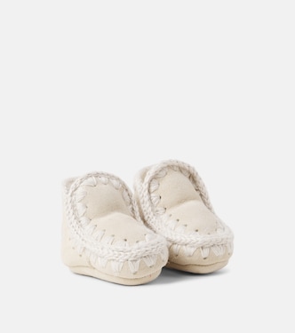 Baby Stiefel aus Veloursleder mit Shearling | Mou Kids