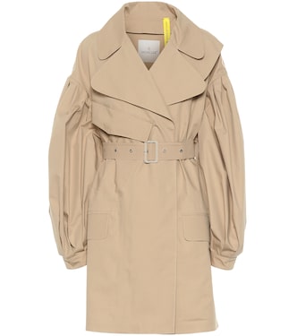 4 MONCLER SIMONE ROCHA cotton gabardine trench coat | Moncler Genius
