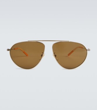 Metal frame aviator sunglasses | Gucci