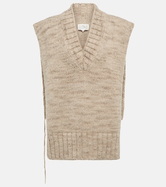 Pull sans manches en laine d'alpaga mélangée | Maison Margiela