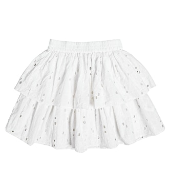 Gonna Suzon in cotone con pizzo sangallo | Molo