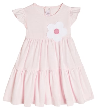 Baby appliqué cotton jersey dress | Il Gufo