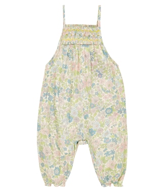 Baby Lilisy floral cotton overalls | Bonpoint