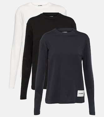Set of 3 cotton jersey sweatshirts | Jil Sander