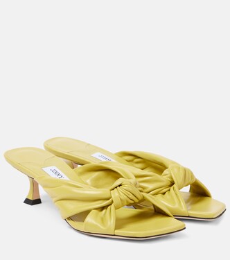 Avenue 50 leather sandals | Jimmy Choo