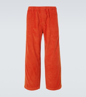 Cotton corduroy straight pants | Bode