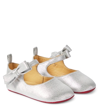 Lou Babe leather ballet flats | Christian Louboutin Kids