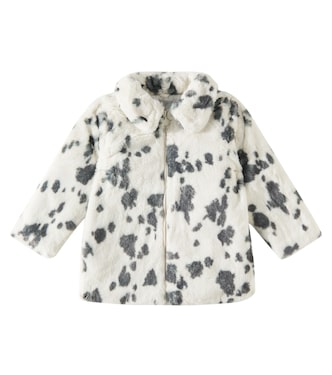 Printed faux fur coat | Stella McCartney Kids