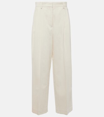 Pantalon ample en coton et soie | Toteme