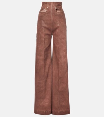Dirt Cooper high-rise wide-leg jeans | Rick Owens