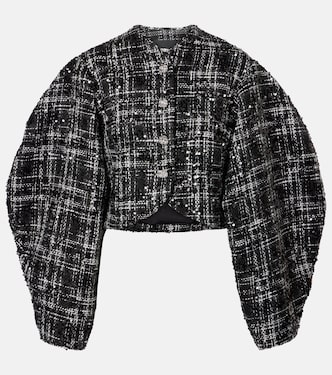 Chaqueta de bouclé con lentejuelas | Rotate