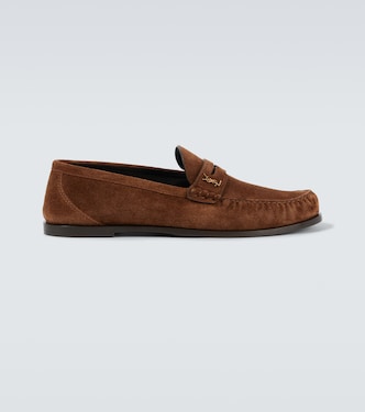 Laurent suede penny loafers | Saint Laurent
